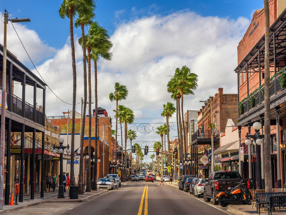 Historic Ybor City neighborhood of Tampa, Florida