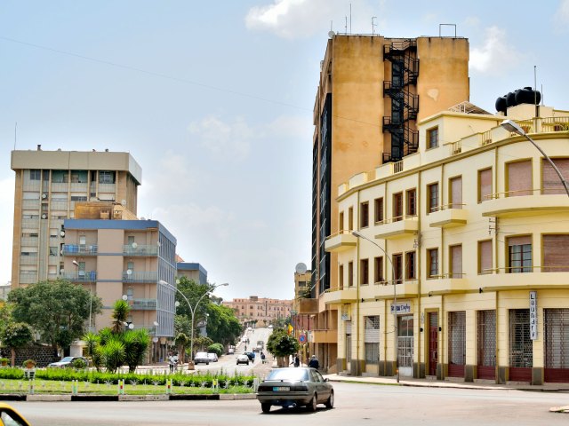 Cityscape of Asmara, Eritrea
