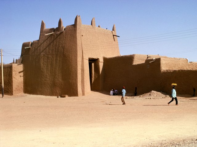 Ancient mud-brick city walls of Kano, Nigeria