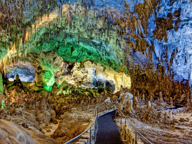 Interior of Carlsbad Caverns in New Mexico