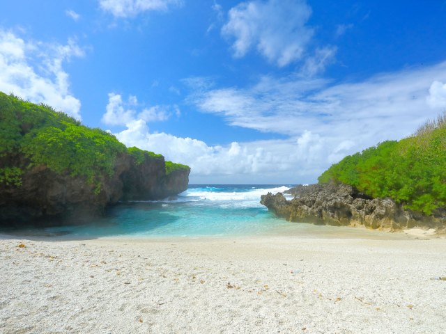 Sandy beach on Australia's Christmas Island