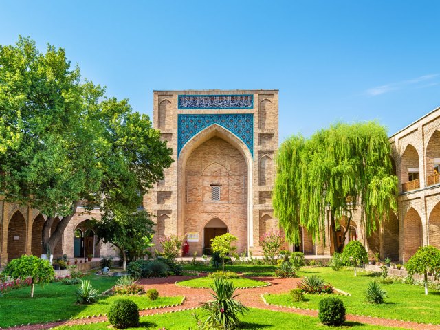 Medieval madrasa and gardens in Tashkent, Uzbekistan