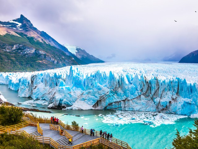 Perito Moreno glacier in El Calafate, Argentina, seen from above