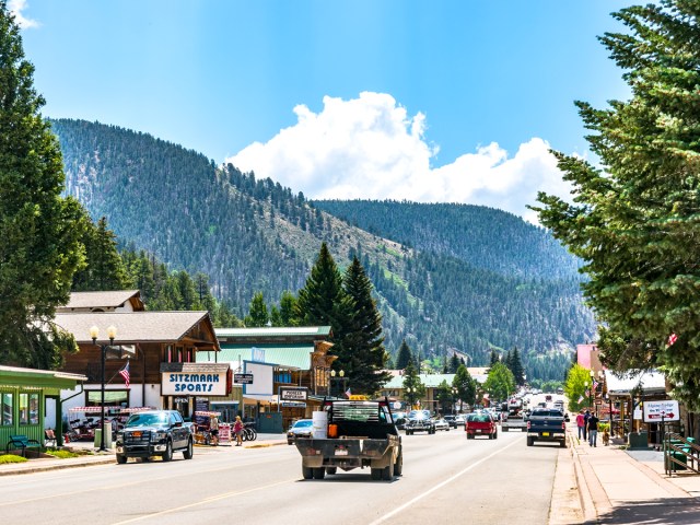 Main Street in Red River, New Mexico