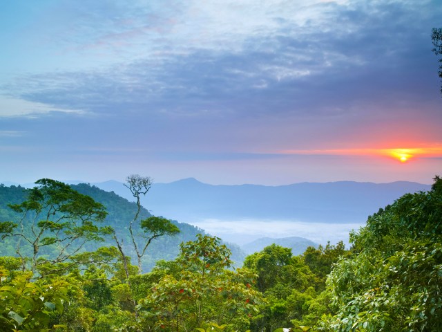 Sunset over the Darién Gap